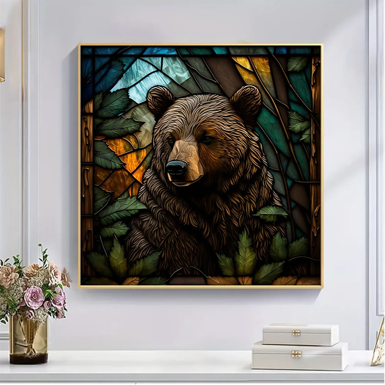 Black Bear In Forest - Wooden Jigsaw Puzzle