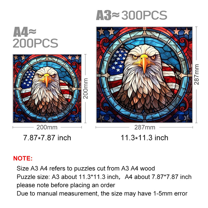 American Eagle - Wooden Jigsaw Puzzle