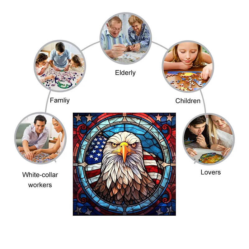 American Eagle - Wooden Jigsaw Puzzle