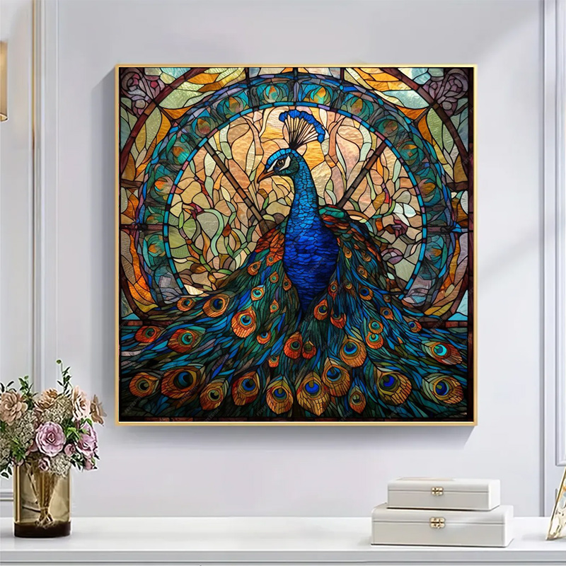 Natures Jewel Peacock Bird - Wooden Jigsaw Puzzle