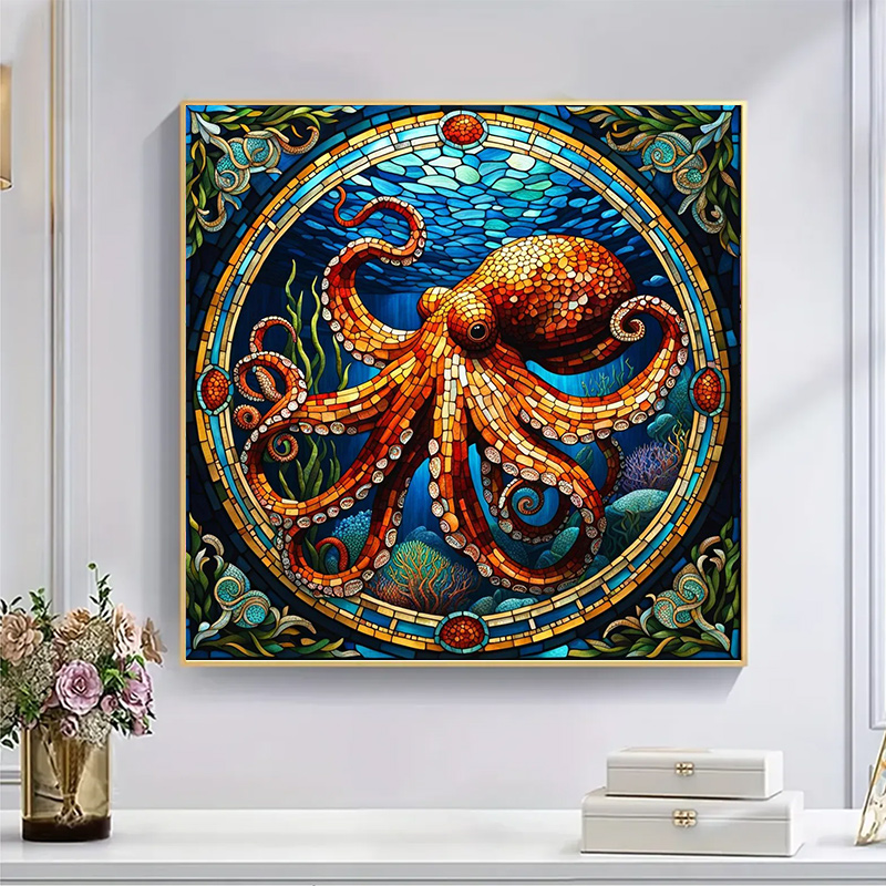Octopus Mosaic - Wooden Jigsaw Puzzle