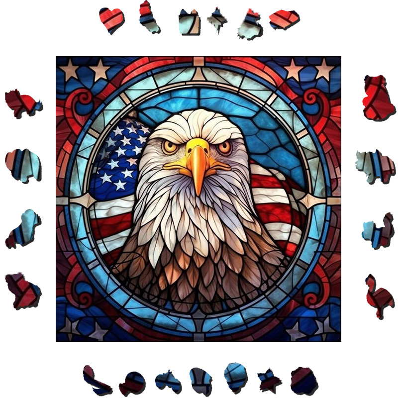 American Eagle - Wooden Jigsaw Puzzle