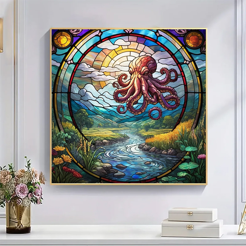Vibrant Octopus  - Wooden Jigsaw Puzzle