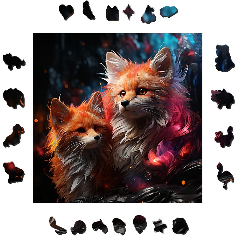 Fox In The Forest - Wooden Jigsaw Puzzle