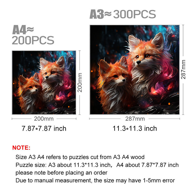 Fox In The Forest - Wooden Jigsaw Puzzle