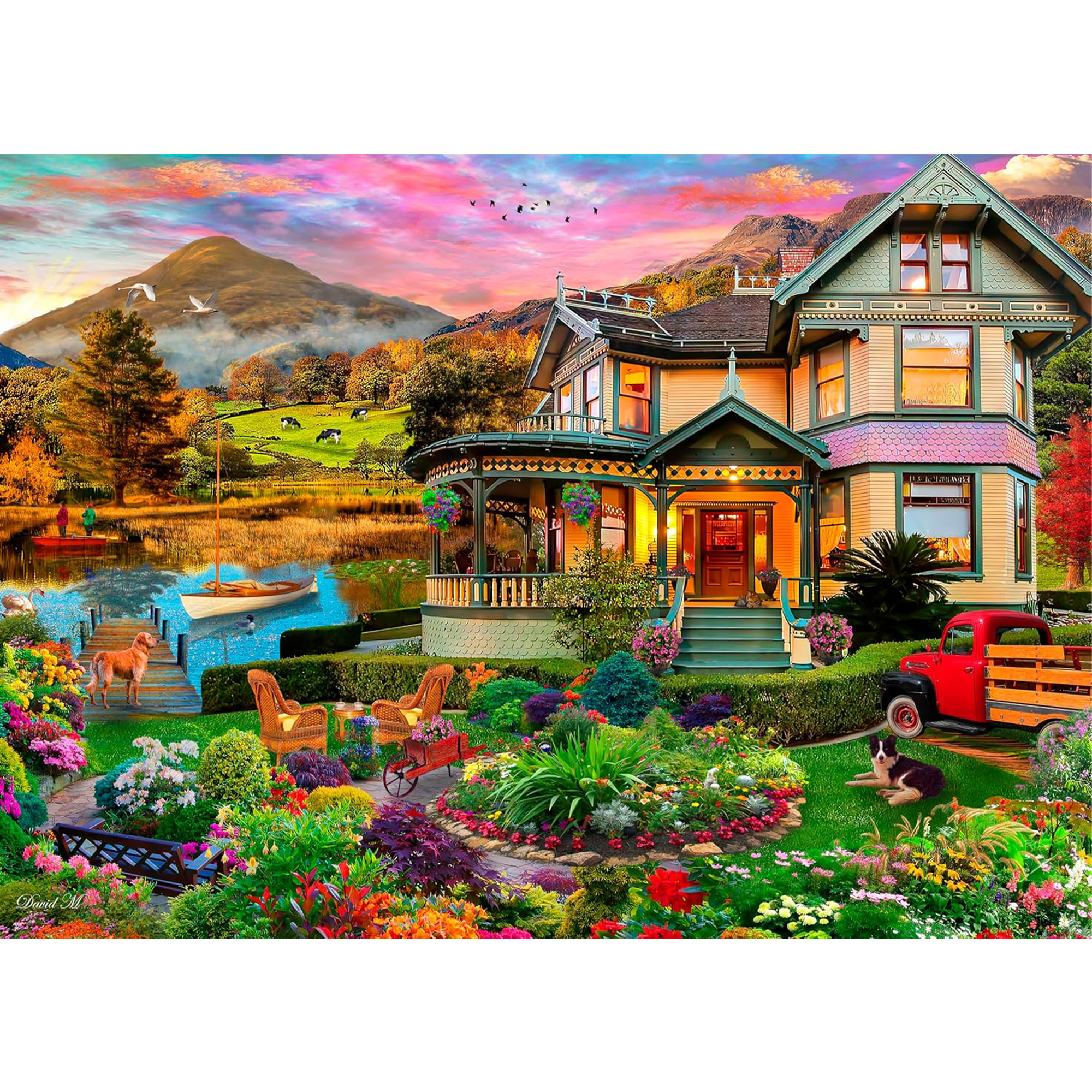 Rubbyoo Weekend Retreat - Wooden Jigsaw Puzzle