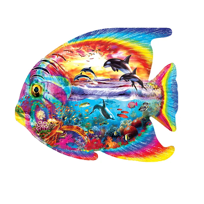 Rainbow Fish - Wooden Jigsaw Puzzles