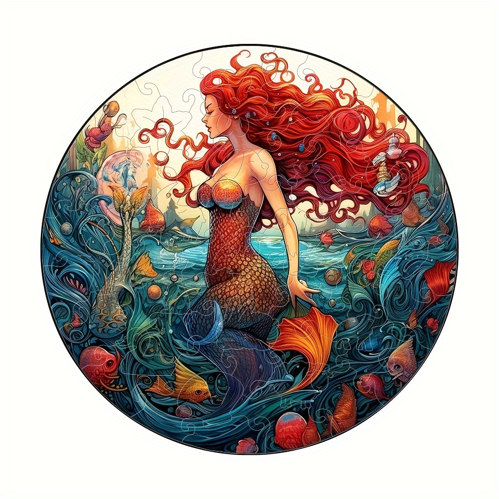 Mermaid - Wooden Jigsaw Puzzle
