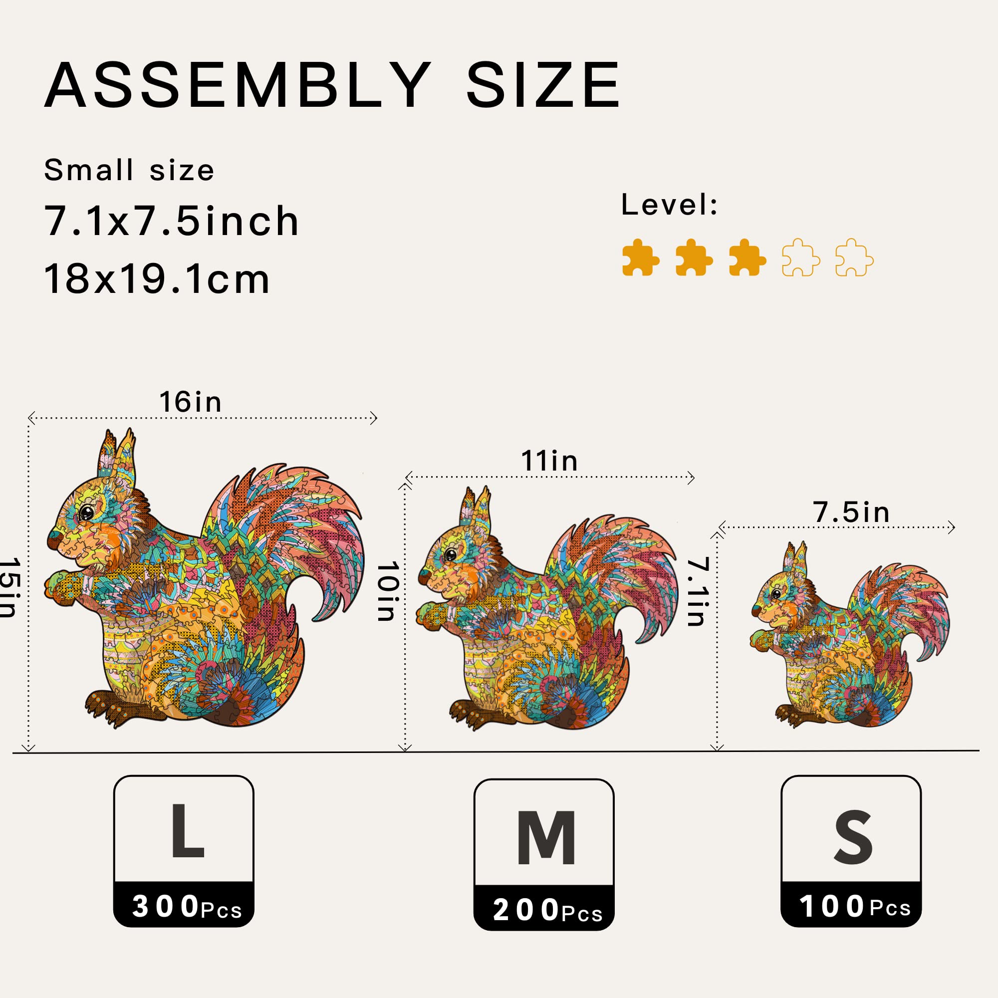 Squirrel - Wooden Jigsaw Puzzle