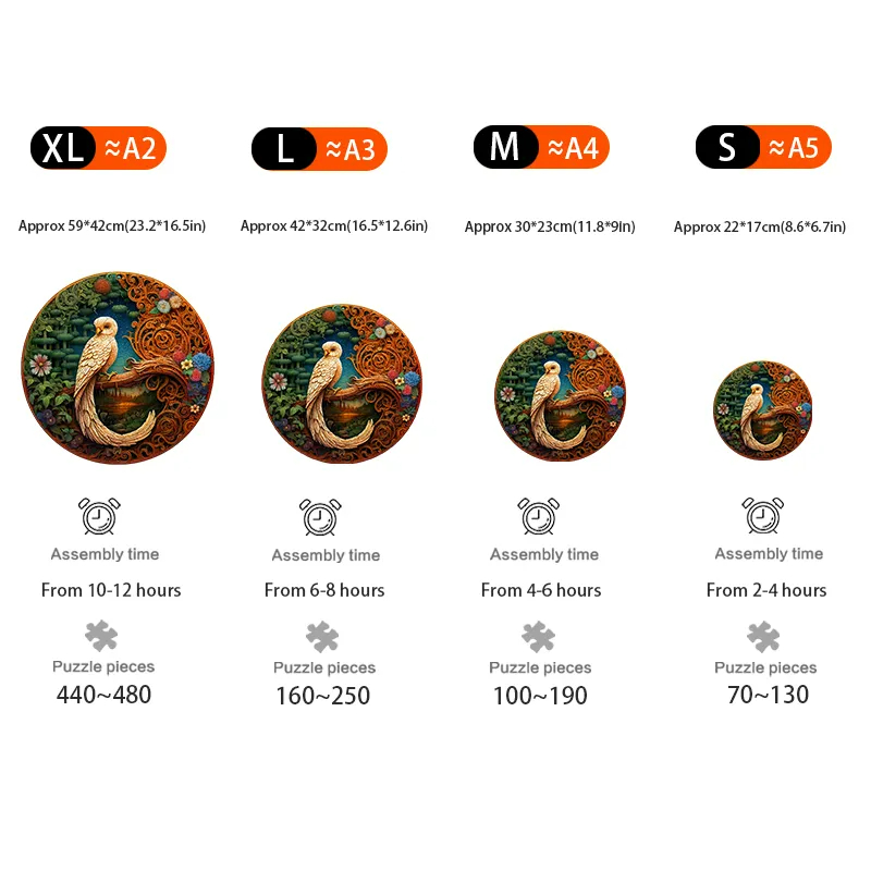 Star Moon Owl - Wooden Jigsaw Puzzles