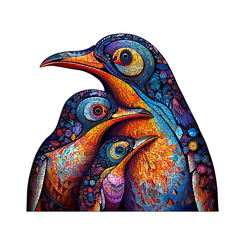 Three Penguins - Wooden Jigsaw Puzzles