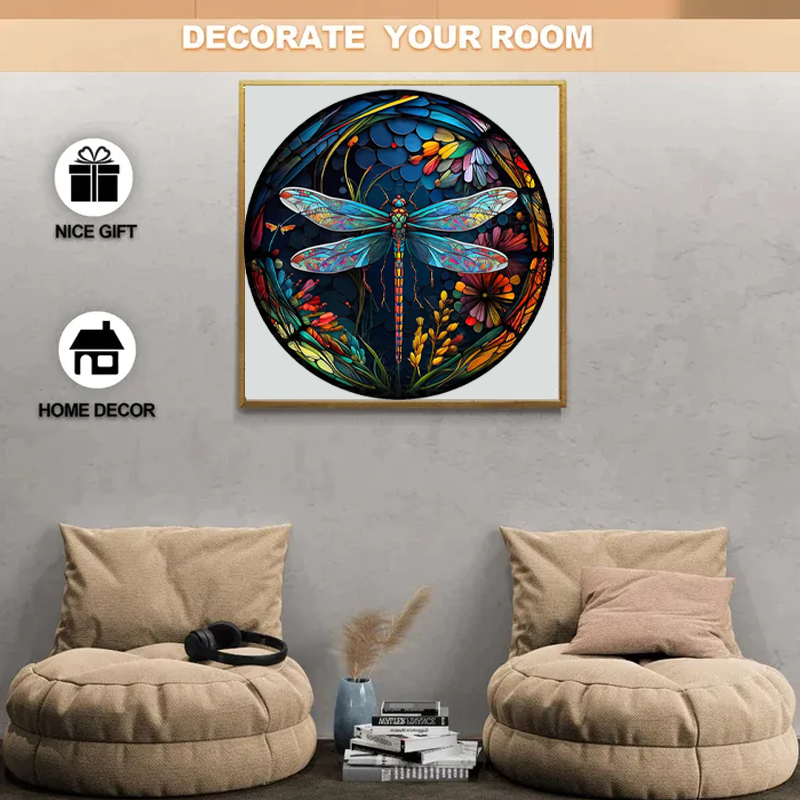 Garden Dragonfly - Wooden Jigsaw Puzzle