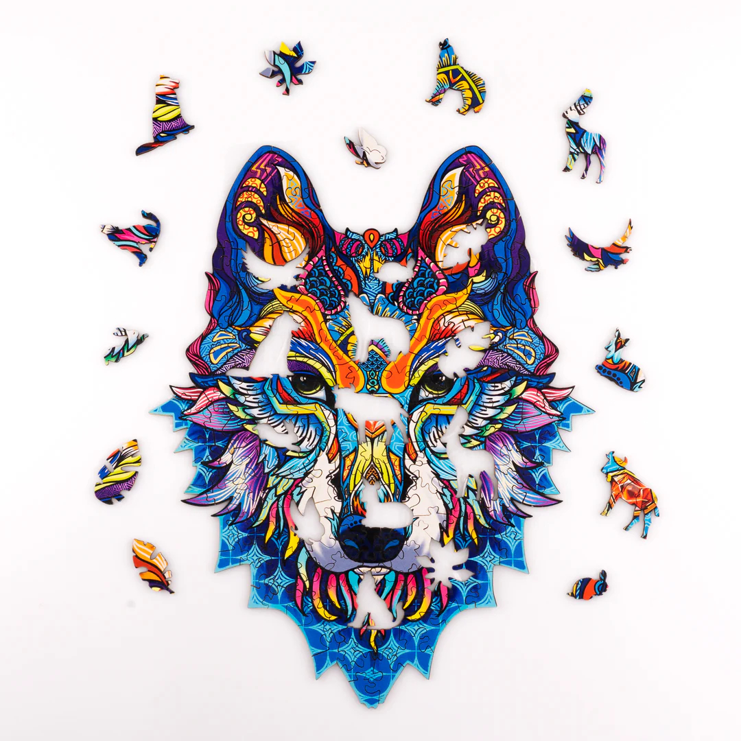 Wolf Pop - Wooden Jigsaw Puzzle