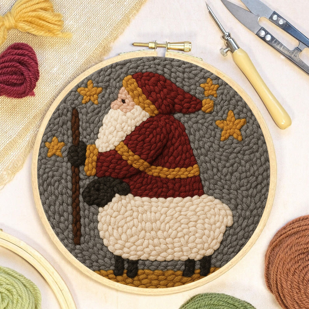 Christmas Santa Punch Needle Kit – Creative Holiday Craft | Heartfelt Gift - image 8