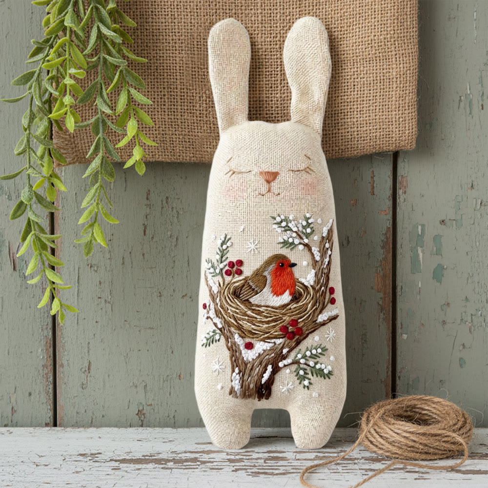 Rubbyoo Bunny Toy Embroidery Kit - Cute Little Bird | Diy Embroidery Kit |  Gifts For Children  - image 4