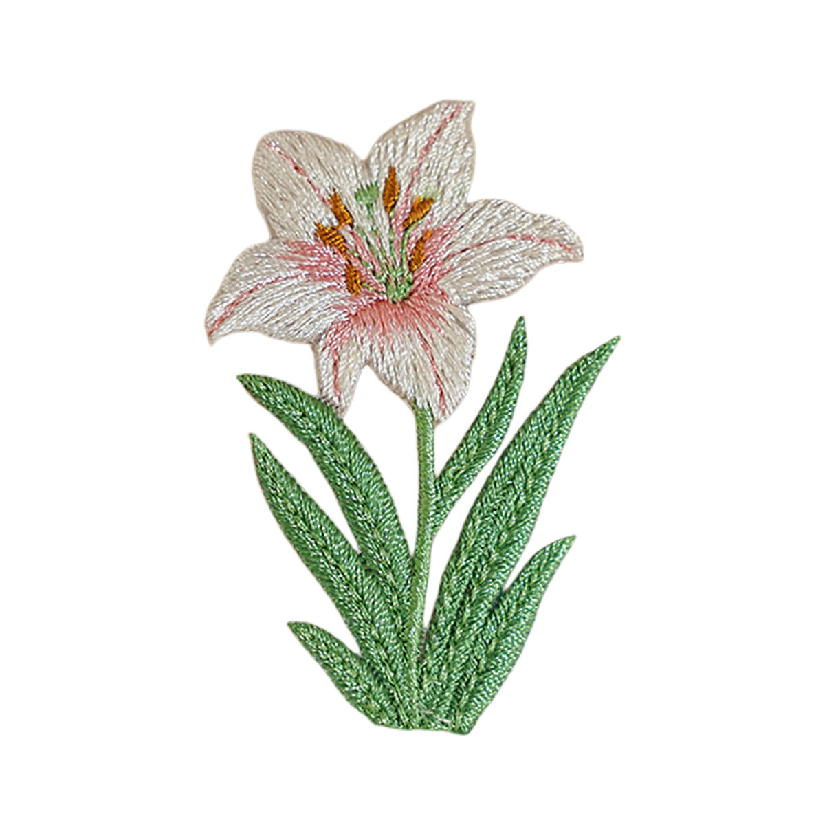 Rubbyoo Plant Embroidered Patch - Elegant Iron-on Patch For Nature Lovers | Rustic Floral Repair Applique - Lily B - image 11