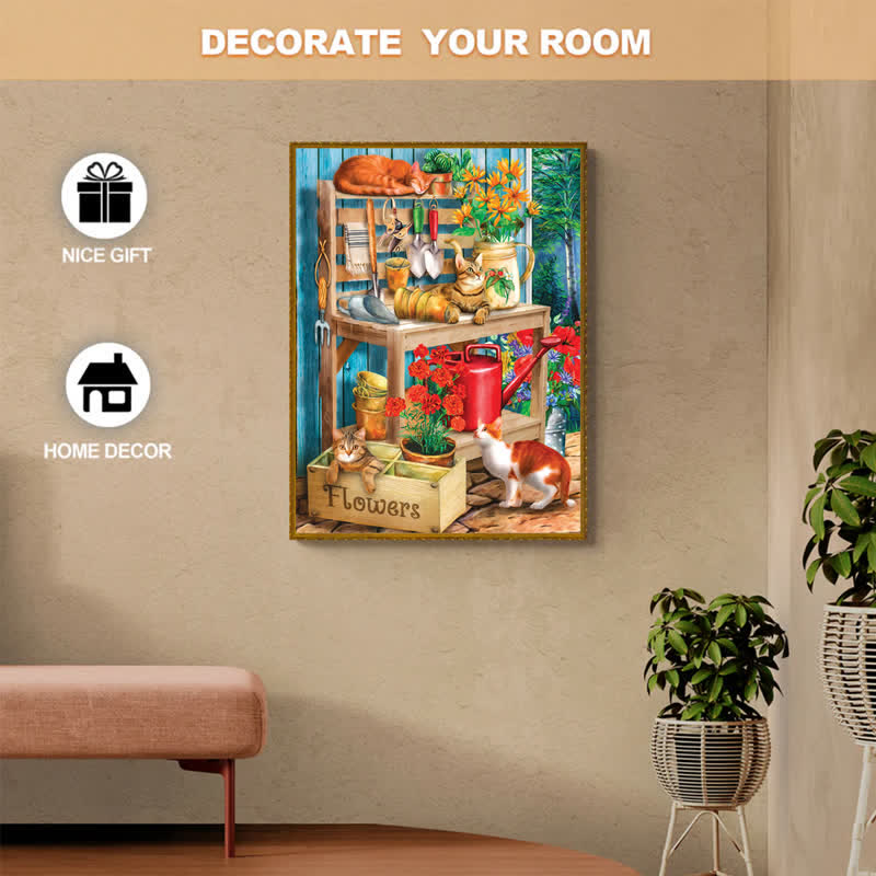 Rubbyoo Potting Table  - Wooden Jigsaw Puzzle