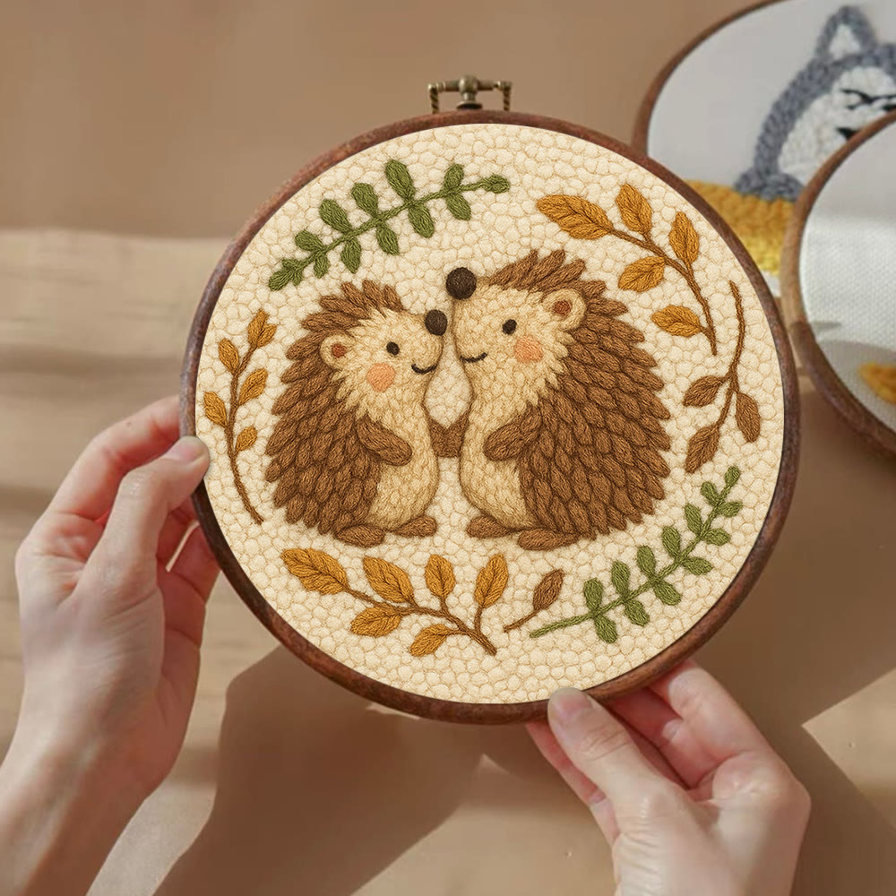 Heartwarming Hedgehog Punch Needle Kit - Cute Animal Handicraft | Perfect Needlework For Craft Lovers - image 9