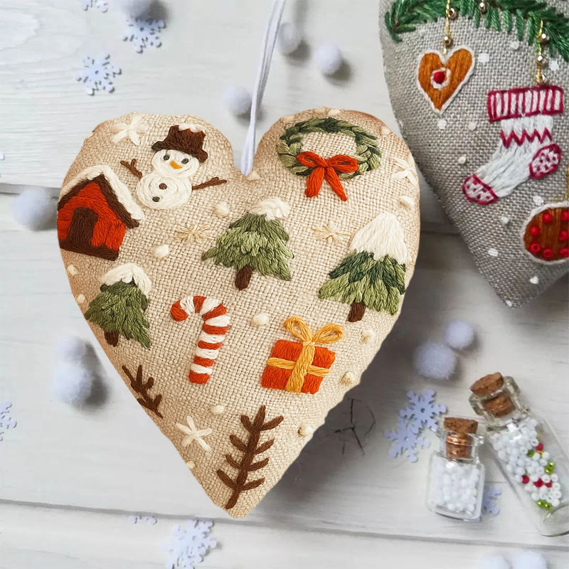 Rubbyoo Heart Embroidery Kit - Christmas Present | Unique Christmas Collection | Diy Heart Decor  - image 4