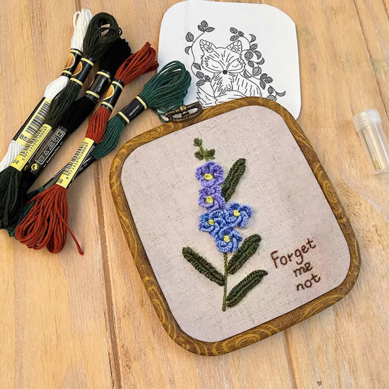 Rubbyoo Embroidery Kit- Forget Me Not Craft Kit - image 10