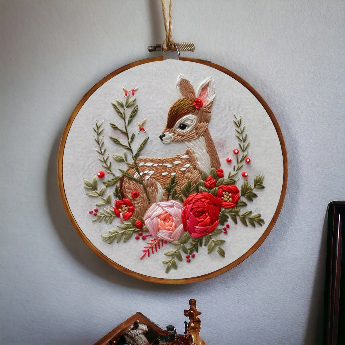 Rubbyoo Embroidery Kit-  Deer With Flowers - image 4