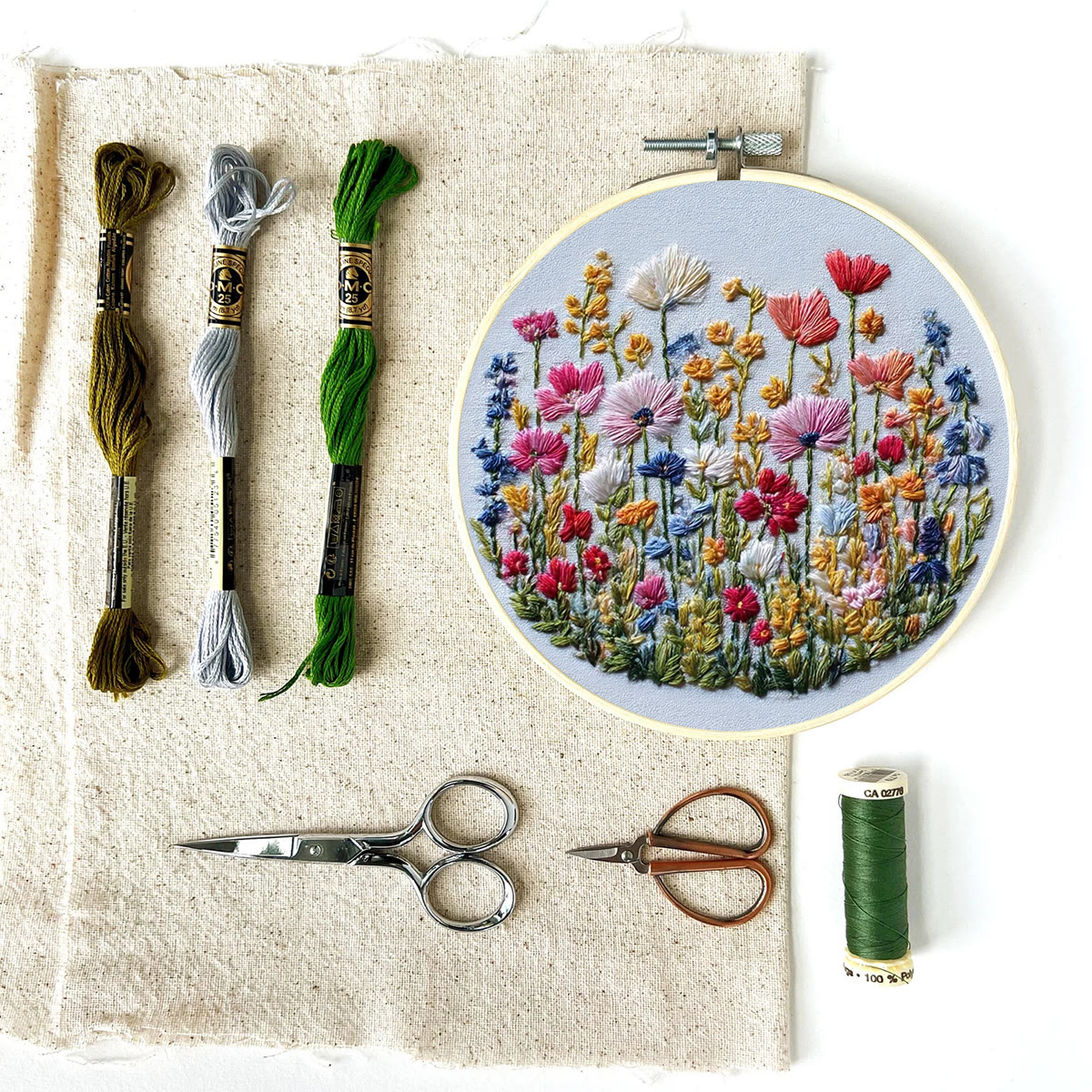 Rubbyoo Embroidery Kit - Beautiful Wildflower | Nice Room Decoration | Beginner Hoop Art - image 10