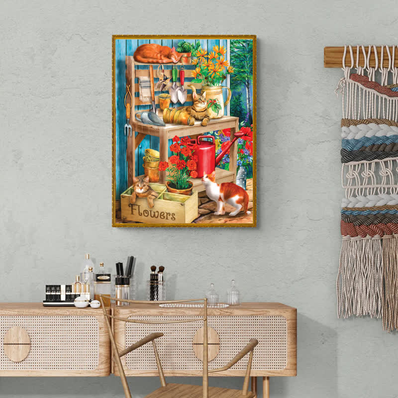 Rubbyoo Potting Table  - Wooden Jigsaw Puzzle