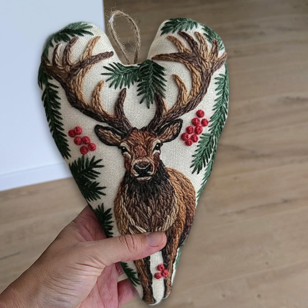 Rubbyoo Heart Embroidery Kit - The King Of Deer | Christmas Animal Craft | Decorative Needle Art  - image 10
