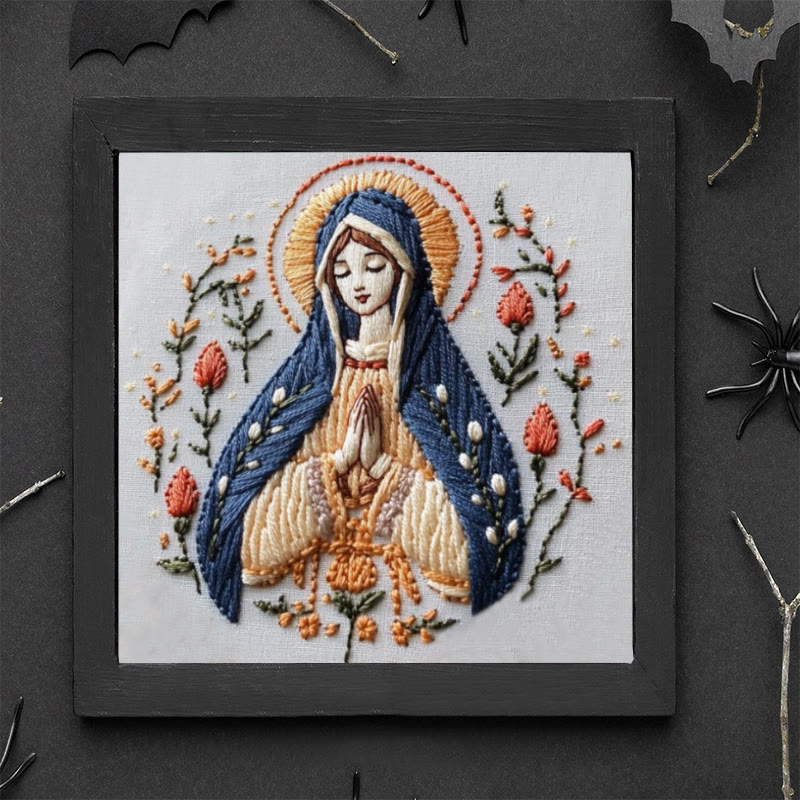 Rubbyoo Embroidery Kit - Virgin Mary | Catholic Religious Handicraft | Perfect For Christian Gift  - image 9