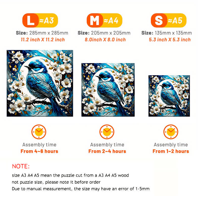 Fantasy Spring Bird - Wooden Jigsaw Puzzle