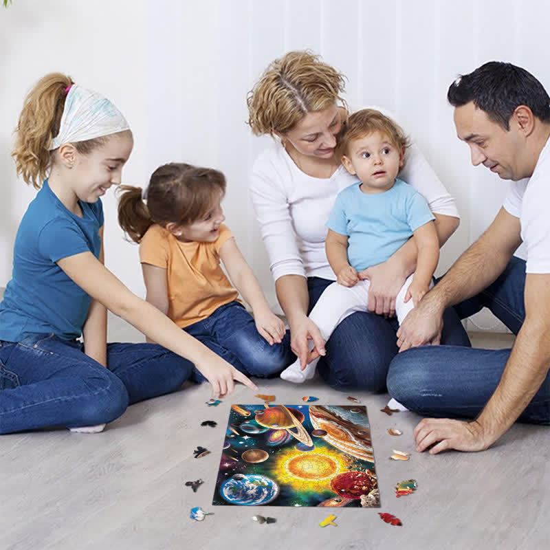 Rubbyoo Solar System - Wooden Jigsaw Puzzle