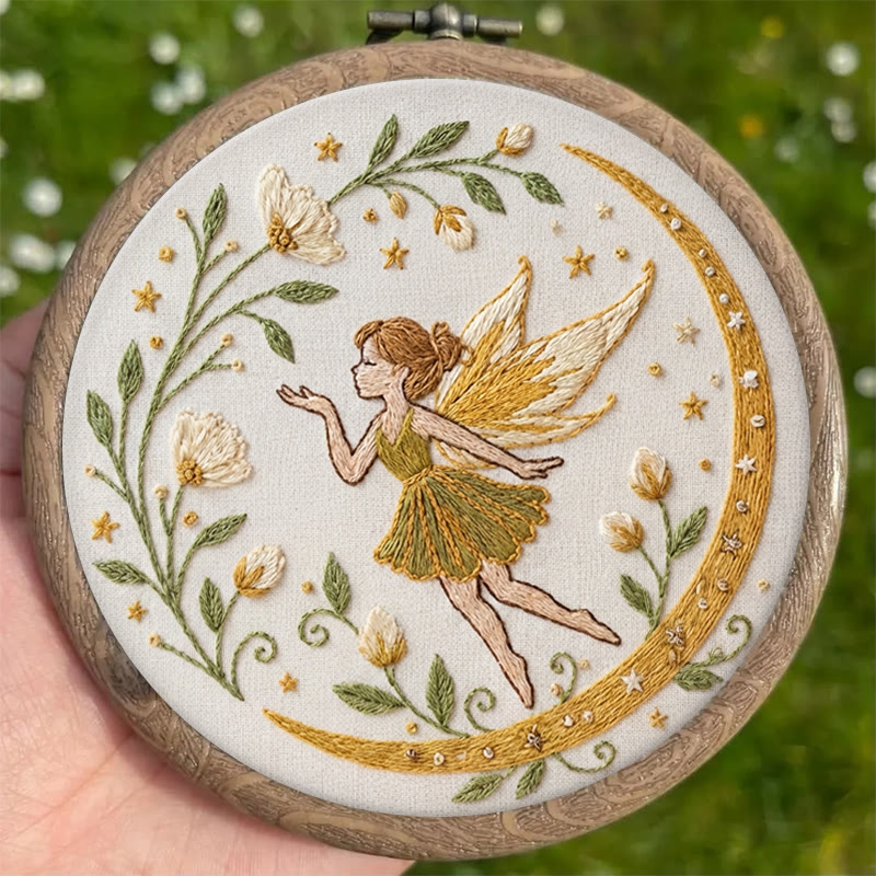 Rubbyoo Embroidery Kit - Magic Fairy | Diy Hoop Art | Nice Wall Hanging  - image 4