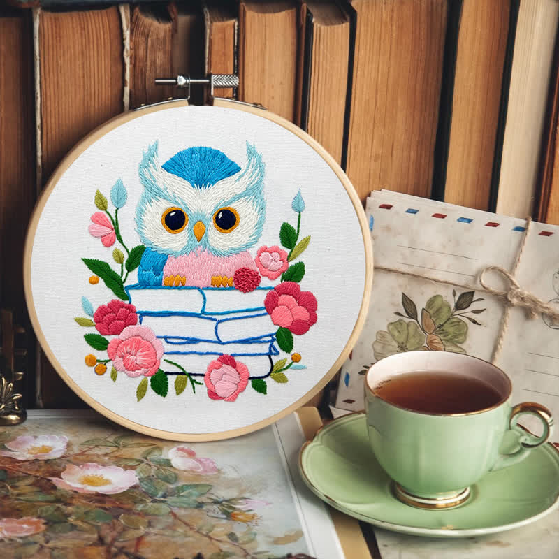 Rubbyoo Embroidery Kit - Owl Loves Reading - image 7
