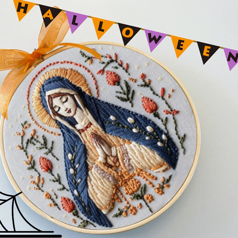Rubbyoo Embroidery Kit - Virgin Mary | Catholic Religious Handicraft | Perfect For Christian Gift  - image 8