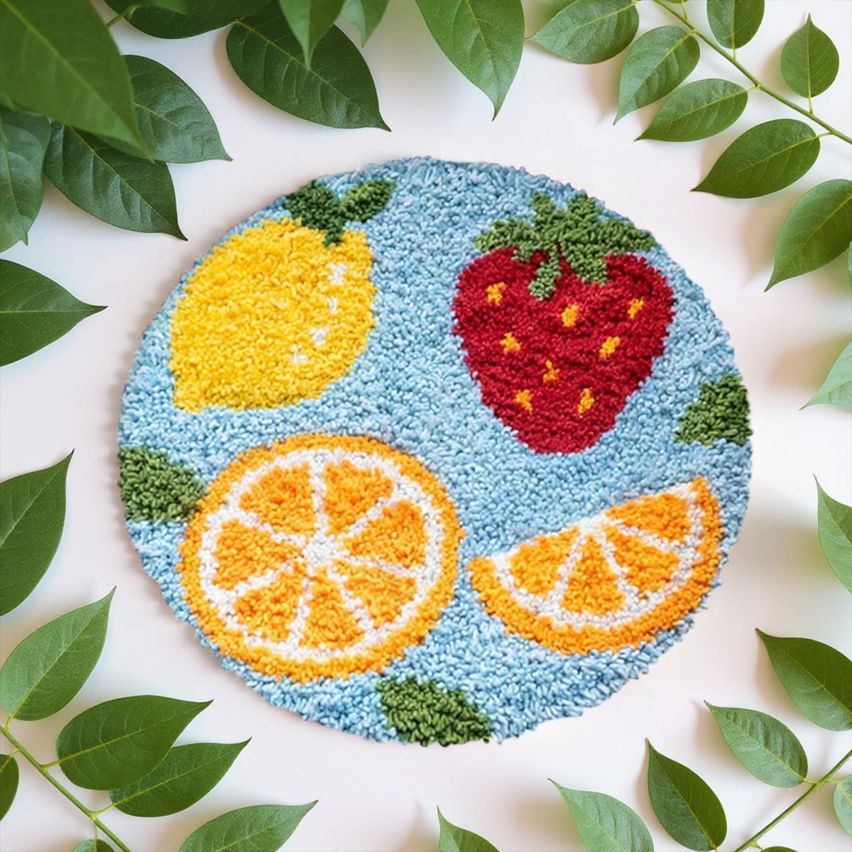 Rubbyoo Latch Hook Rug Kit - Colorful Fruit | Handmade Craft For Starter | Diy Birthday Gift - image 5