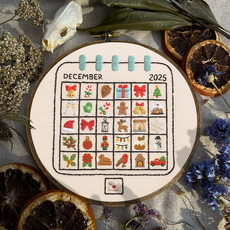 Rubbyoo Embroidery Kit - December Calendar | Christmas Home Decoration | Perfect Gifts For Crafters - image 7