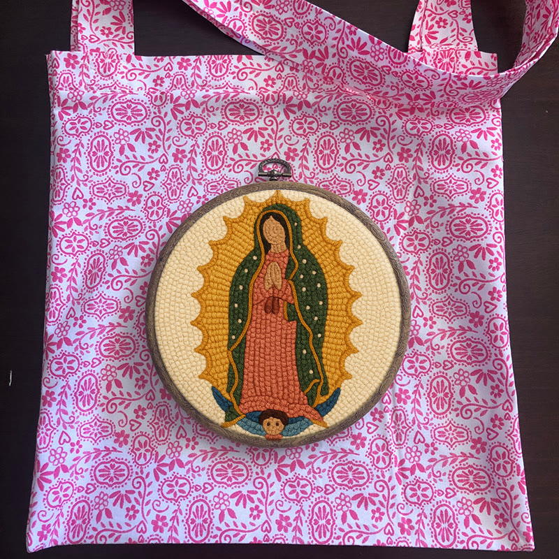  Praying Women Punch Needle Kit - Easy Handmade Art | Stitch Wall Hanging - image 13