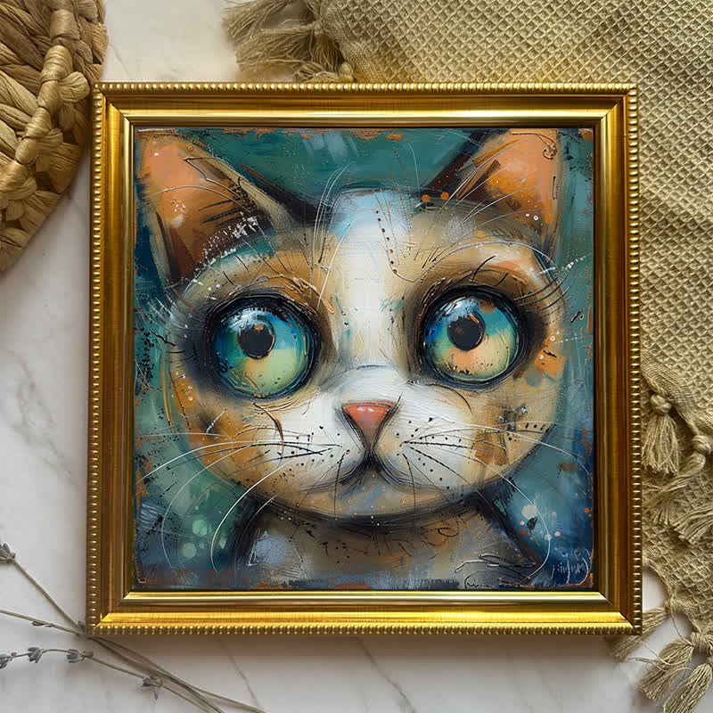 Rubbyoo Dull Cat - Wooden Jigsaw Puzzle