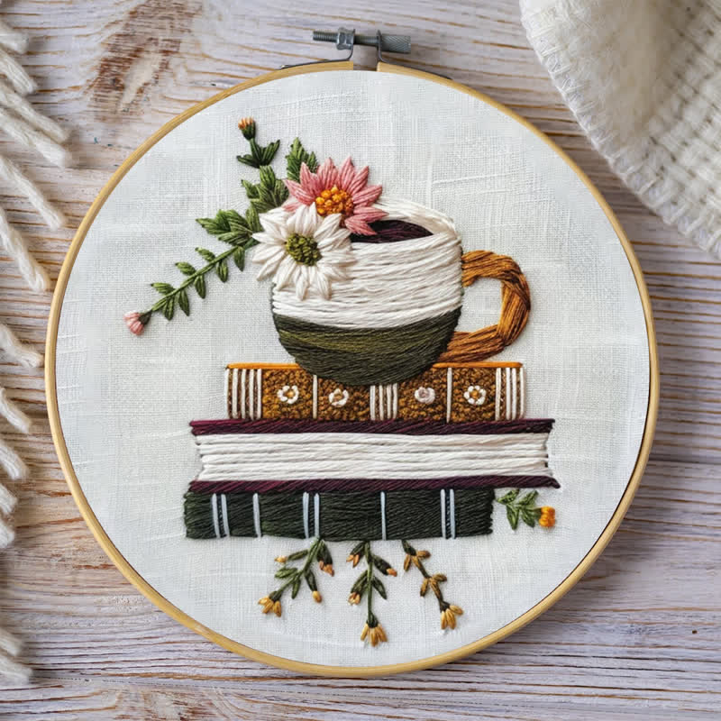 Rubbyoo Embroidery Kit - Books and Flowers - image 9