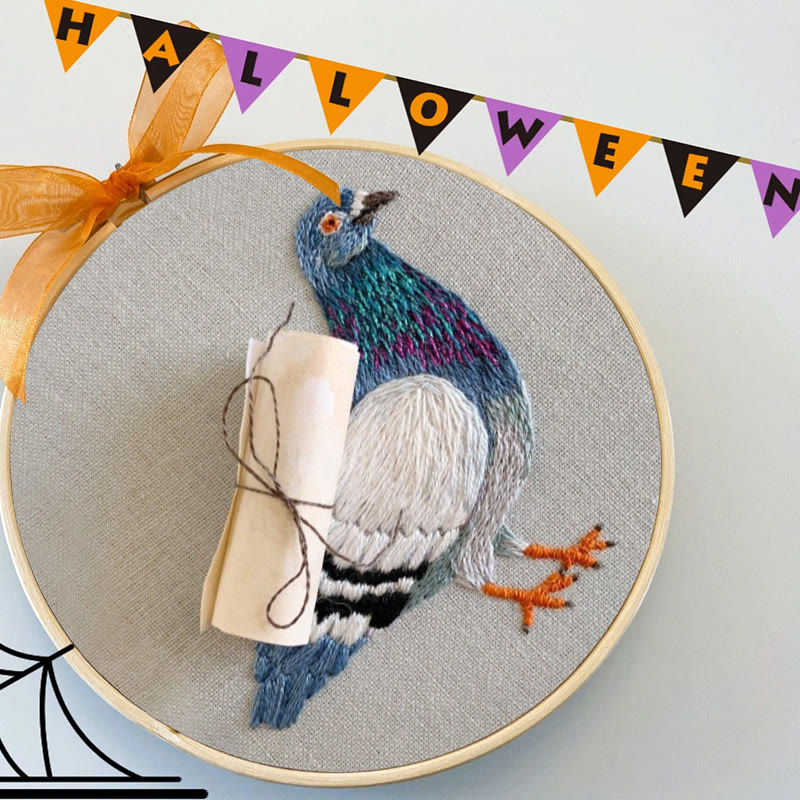 Rubbyoo Embroidery Kit - Carrier Pigeon | Diy Bird Handicraft | Creative Home Decor - image 8