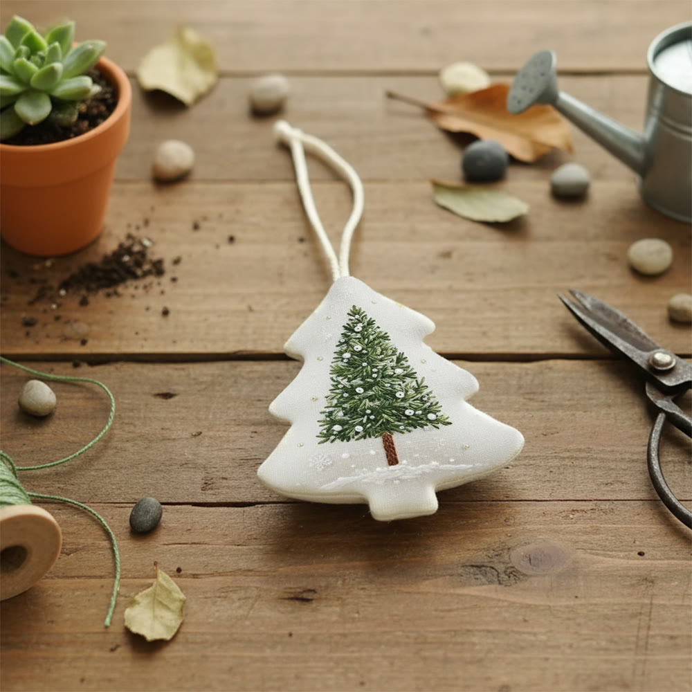 Rubbyoo Tree-shaped Embroidery Kit - Winter Tree | Christmas Handmade Art | Perfect For Stitch Beginner  - image 8