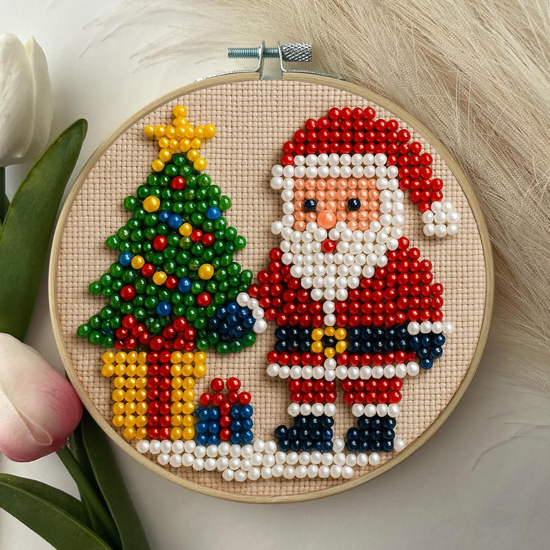 Rubbyoo Bead Embroidery Kit - Marry Christmas | Holiday Diy Artwork | Nice For Home Decor - image 3
