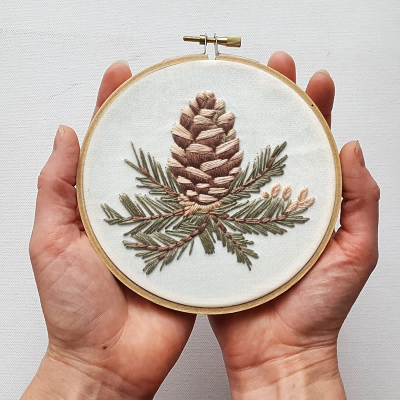 Rubbyoo Embroidery Kit- Pinecone Branch - image 5
