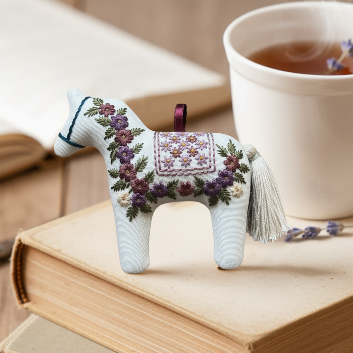 Rubbyoo Horse Embroidery Kit - Little Flower | Handmade Craft For Her | Diy Car Accessories - image 6