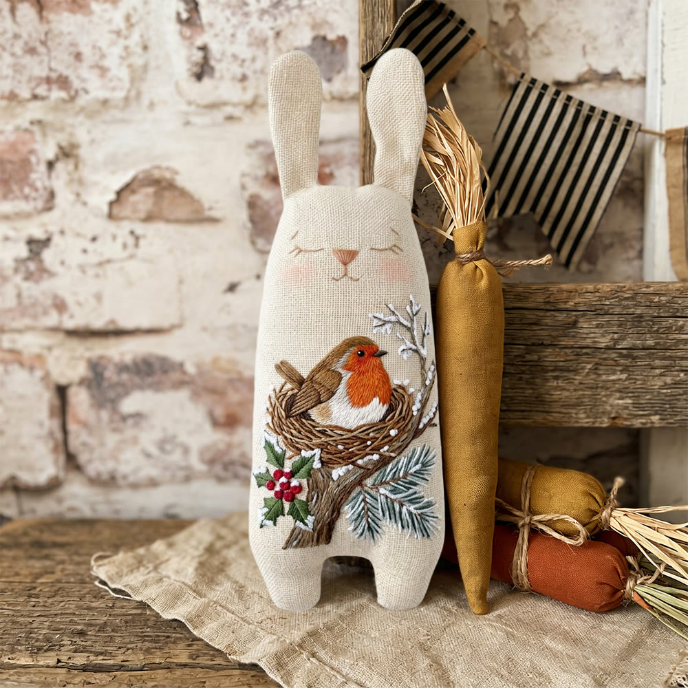 Rubbyoo Bunny Toy Embroidery Kit -  Whimsical Dolls | Beginner Embroidery |  Gifts For Children  - image 9