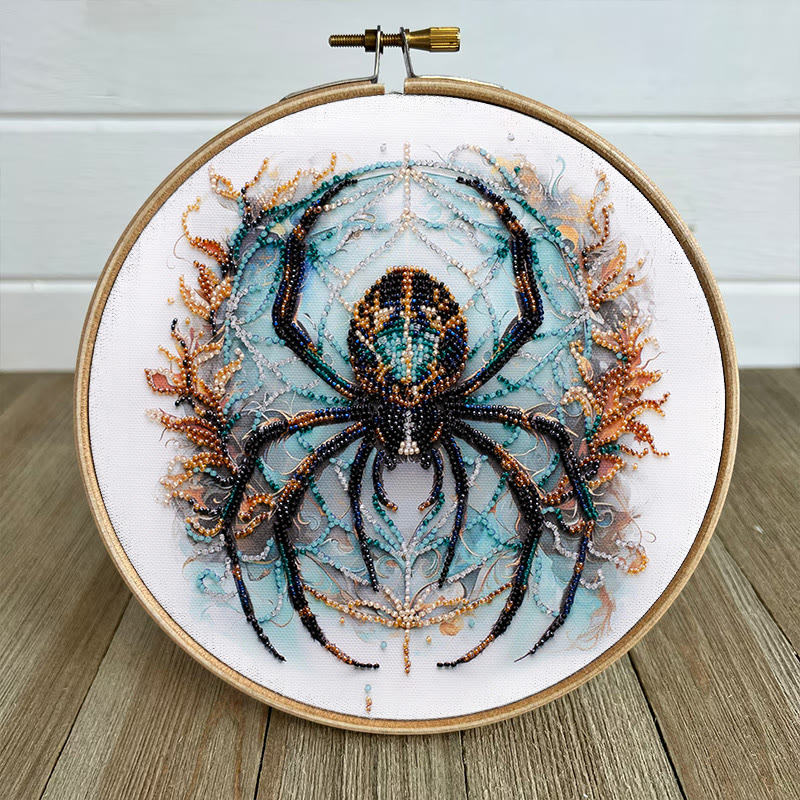 Rubbyoo Bead Embroidery Kit - Spooky Spider | Unique Halloween Handicraft | Diy Holiday Decor - image 7