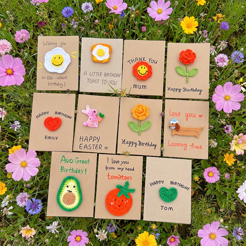 Rubbyoo 3d Greeting Cards - Creative Crochet Holiday Card | Knitted Card For Mother's Day And Birthdays - image 15