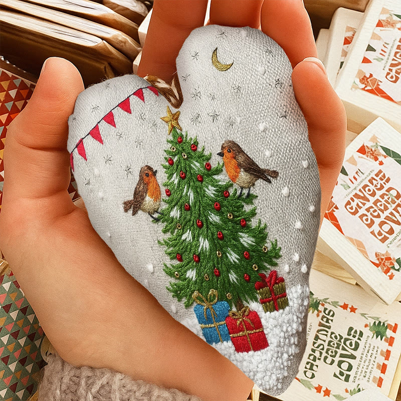 Rubbyoo Heart Embroidery Kit - Christmas Tree | Unique Holiday Decor | Nice Handmade Gift - image 8