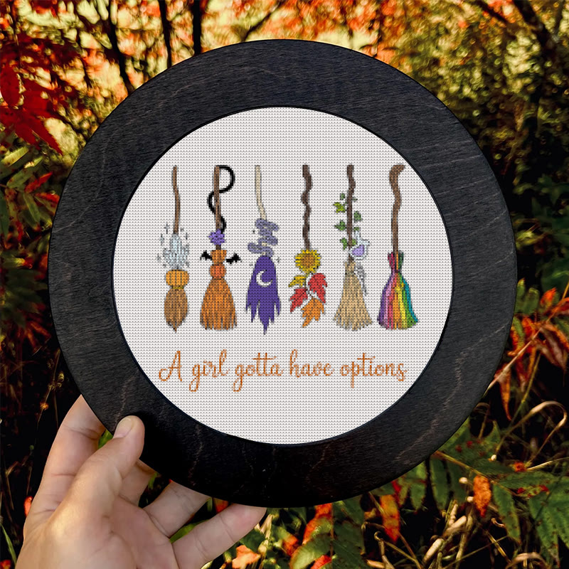  Cross Stitch Kit - Magic Broom | Halloween Decorative Craft | Diy Wall Collection  - image 8