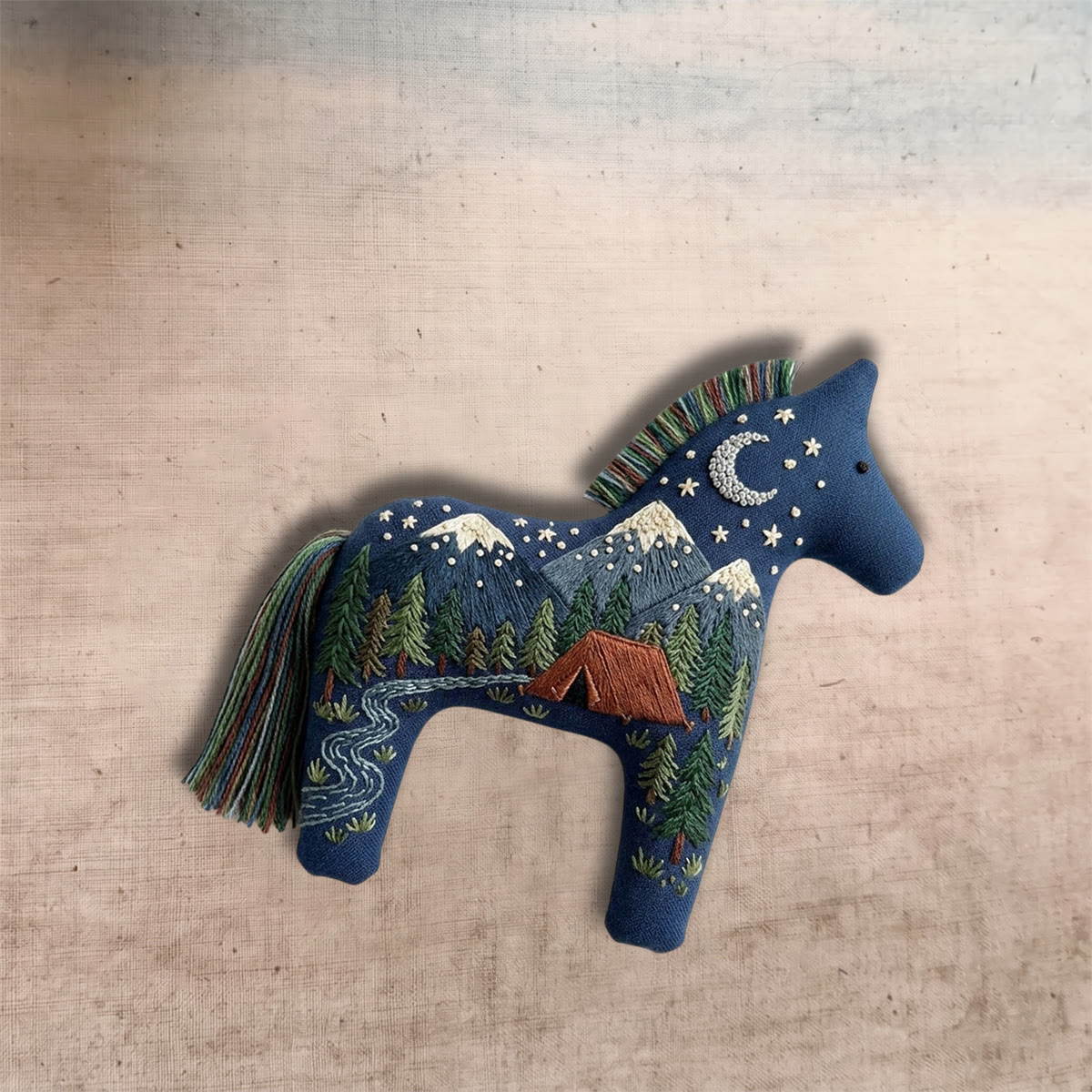 Rubbyoo Dala Horse Embroidery Kit - Snow-capped Mountains | Nature Lover Gift | DIY Handmade Craft - image 5